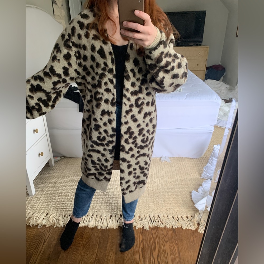 H&M leopard cardigan